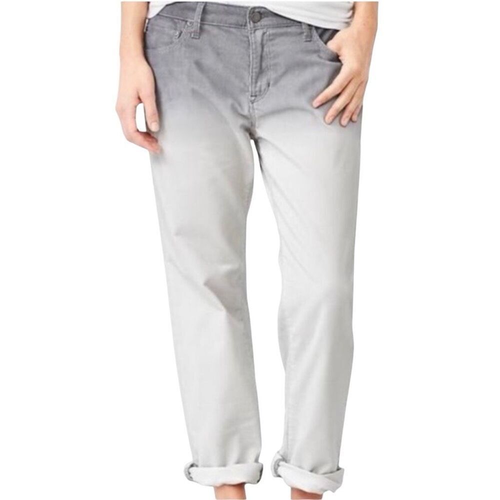 GAP 1969 Gray Dip Dye Sexy Boyfriend Corduroy Jeans